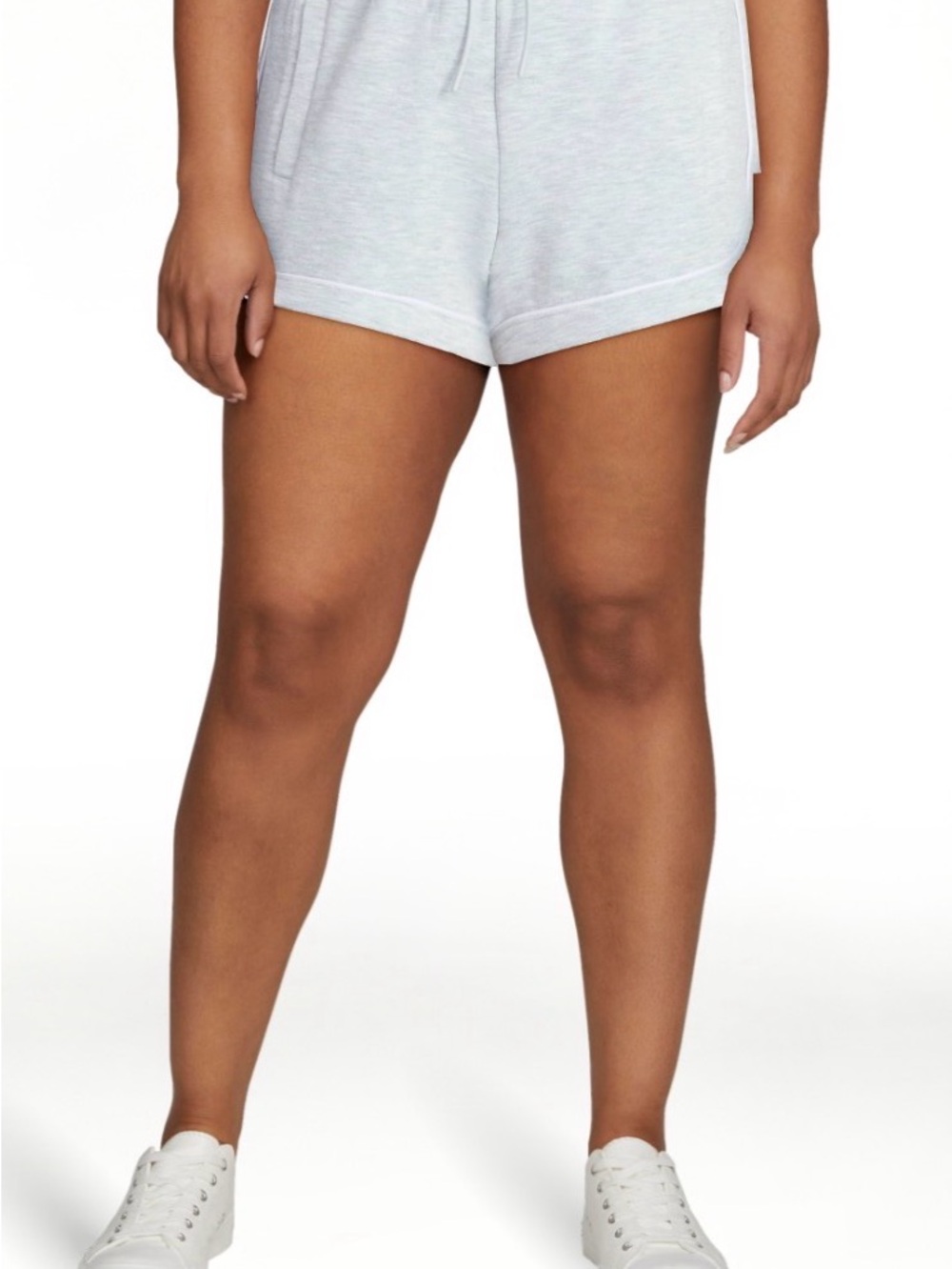 Avia Light Gray Athletic Drawstring Shorts Womens Medium NWT!